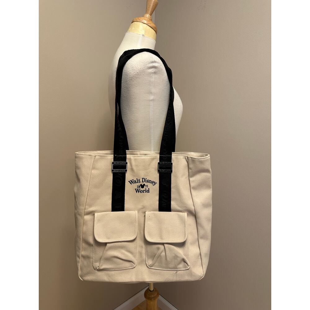 Walt Disney World 1971 Canvas Tote Cream/Black